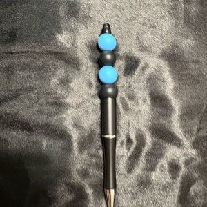 Modern Black and Blue Art Sculpture